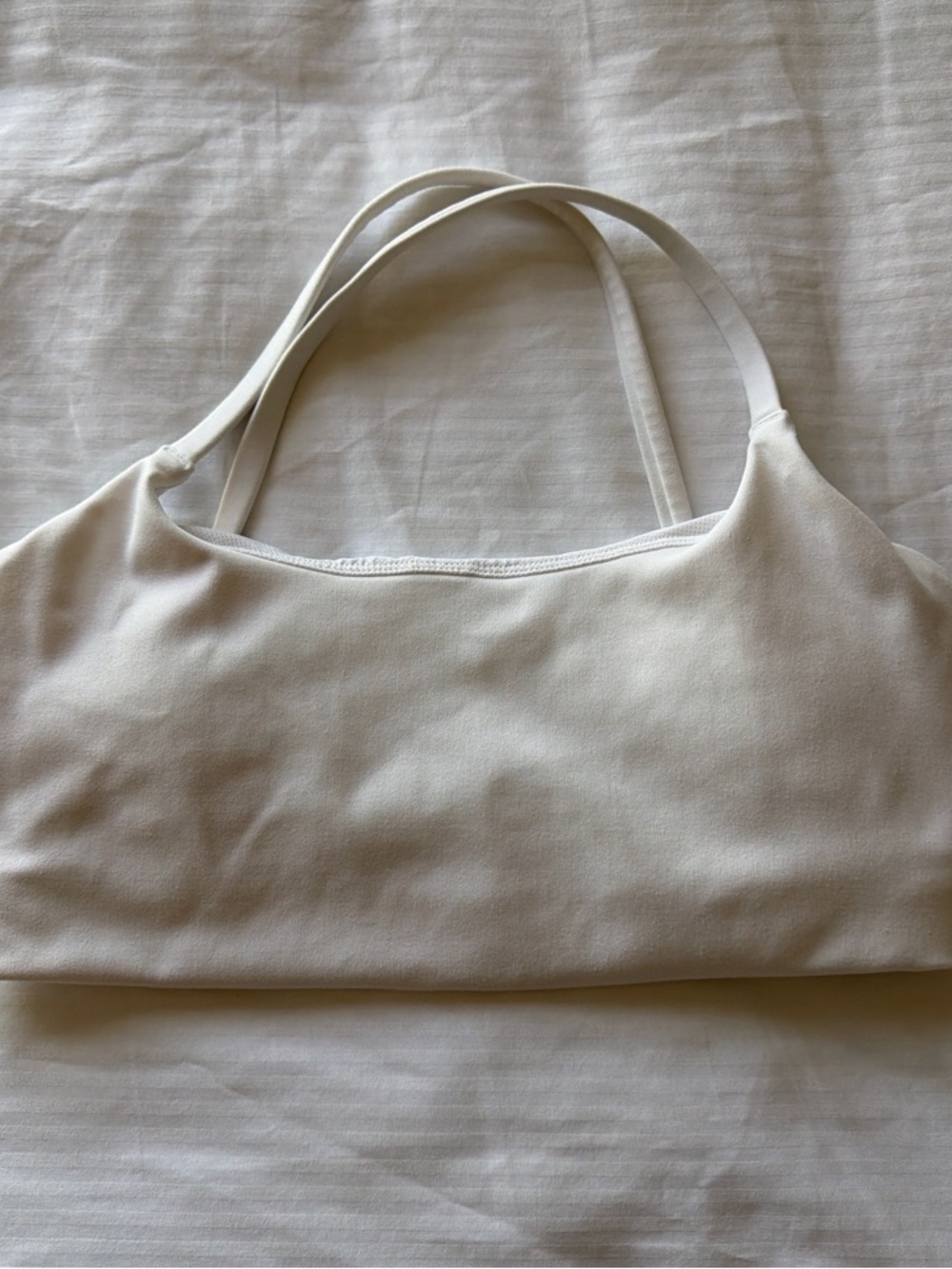 Minimal White Shoulder Bag - Women